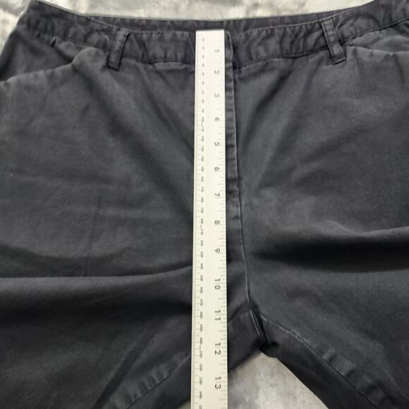 Vintage Style&Co Pants Women 14 Black High Rise Crop Capri Stretch Cotton Casual - Picture 7 of 10